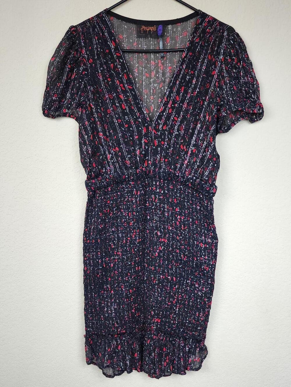 Free People $250 Shimmering Stretchy Mini Dress